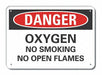 Danger Sign 7 in x 10 in Aluminum