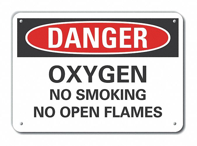 Danger Sign 7 in x 10 in Aluminum