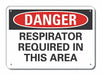Rflct Respirator Rqrd Dangr Sign 10x14in
