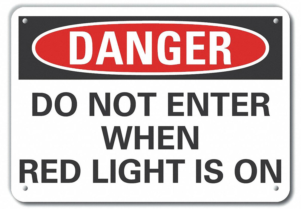 Personal Safety Danger Sign 7x10in Plstc