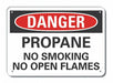 Danger Sign 7 in x 10 in Aluminum