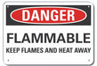 Danger Sign 7 in x 10 in Aluminum
