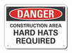Alum Construct Area Danger Sign 7x10in