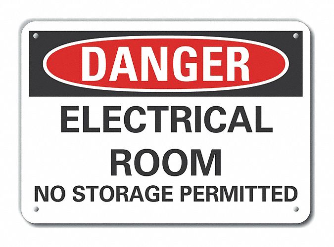 Danger Sign 7 in x 10 in Aluminum