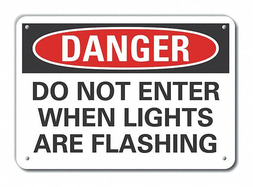 Alum Personal Safety Danger Sign 7x10in