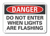 Personal Safety Danger Sign 10x14in Alum