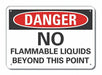 Danger Sign 7 in x 10 in Aluminum
