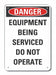 Mach Operation Danger Sign 10x7in Plastc