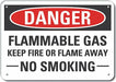 Danger Sign 7 in x 10 in Aluminum