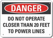 Rflct Elec Hzrd Danger Sign 7x10in Alum