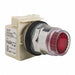 Flush Push Button Red LED 30mm