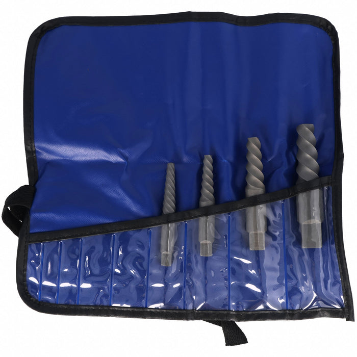 Screw Extractor Set 4pc HSS Pouch