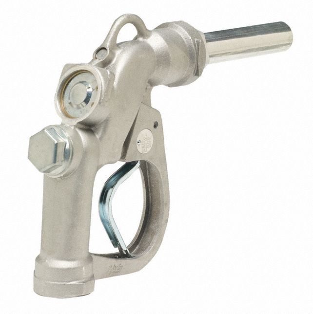 Fuel Nozzle Gray 7 in Aluminum Spout