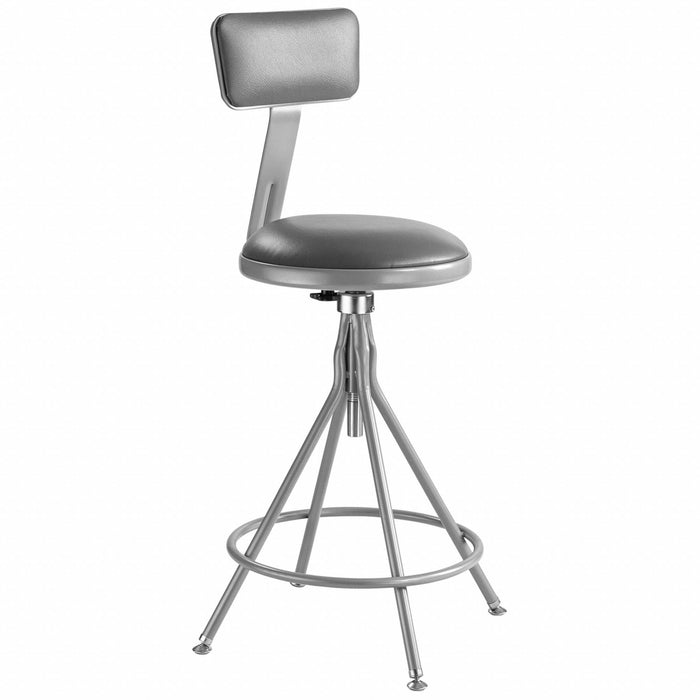 Round Stool Welded Tube Leg Gray 39 H