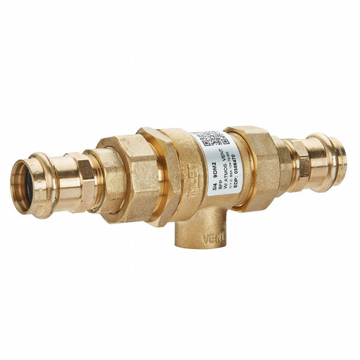 Dual Check Valve Brass 3/4 Press