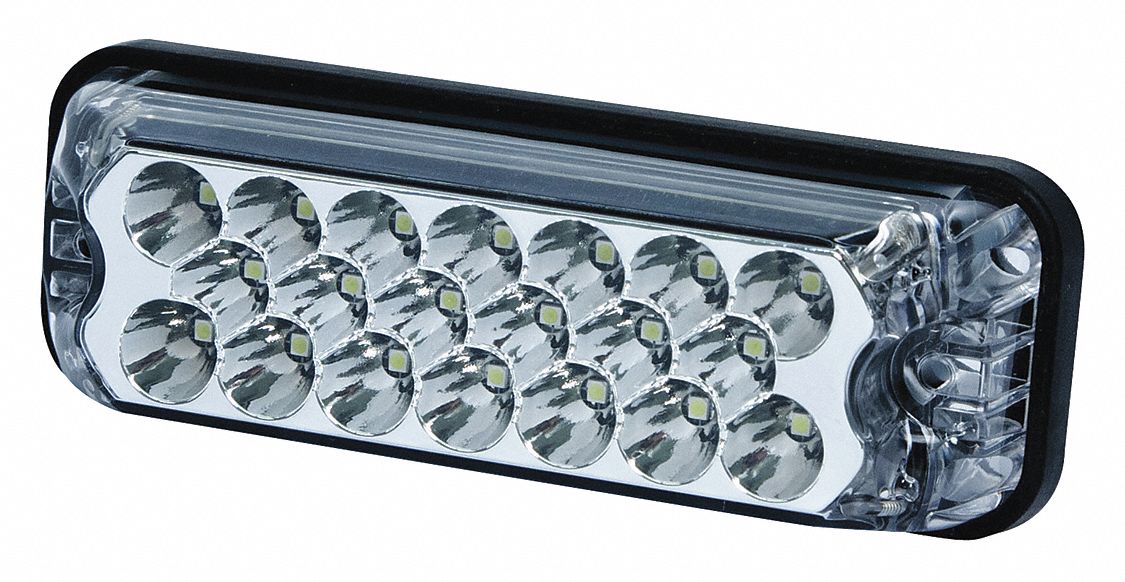 Directional Led Rect 7 Patterns Red