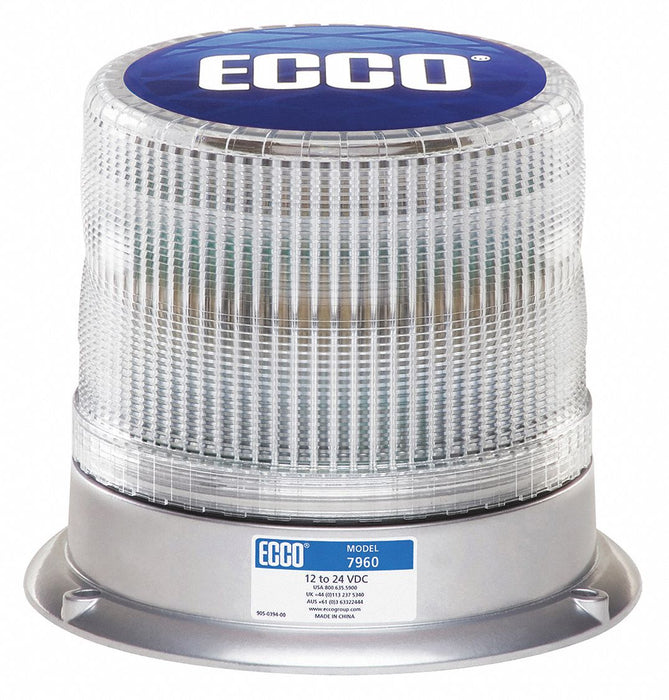 Led Beacon 12-24Vdc 11 Patterns Clear