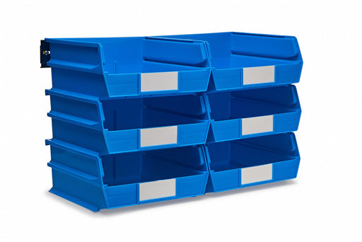 Wall Storage Bins/Rails Blue Wall