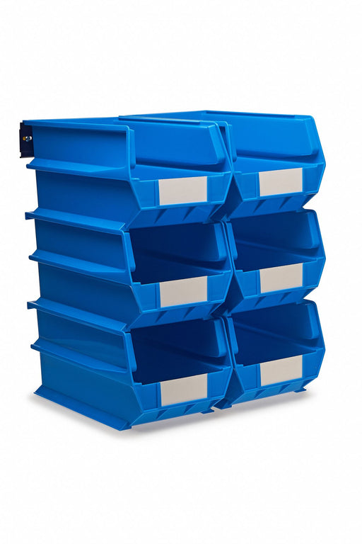 Wall Storage Bins/Rails Blue Wall