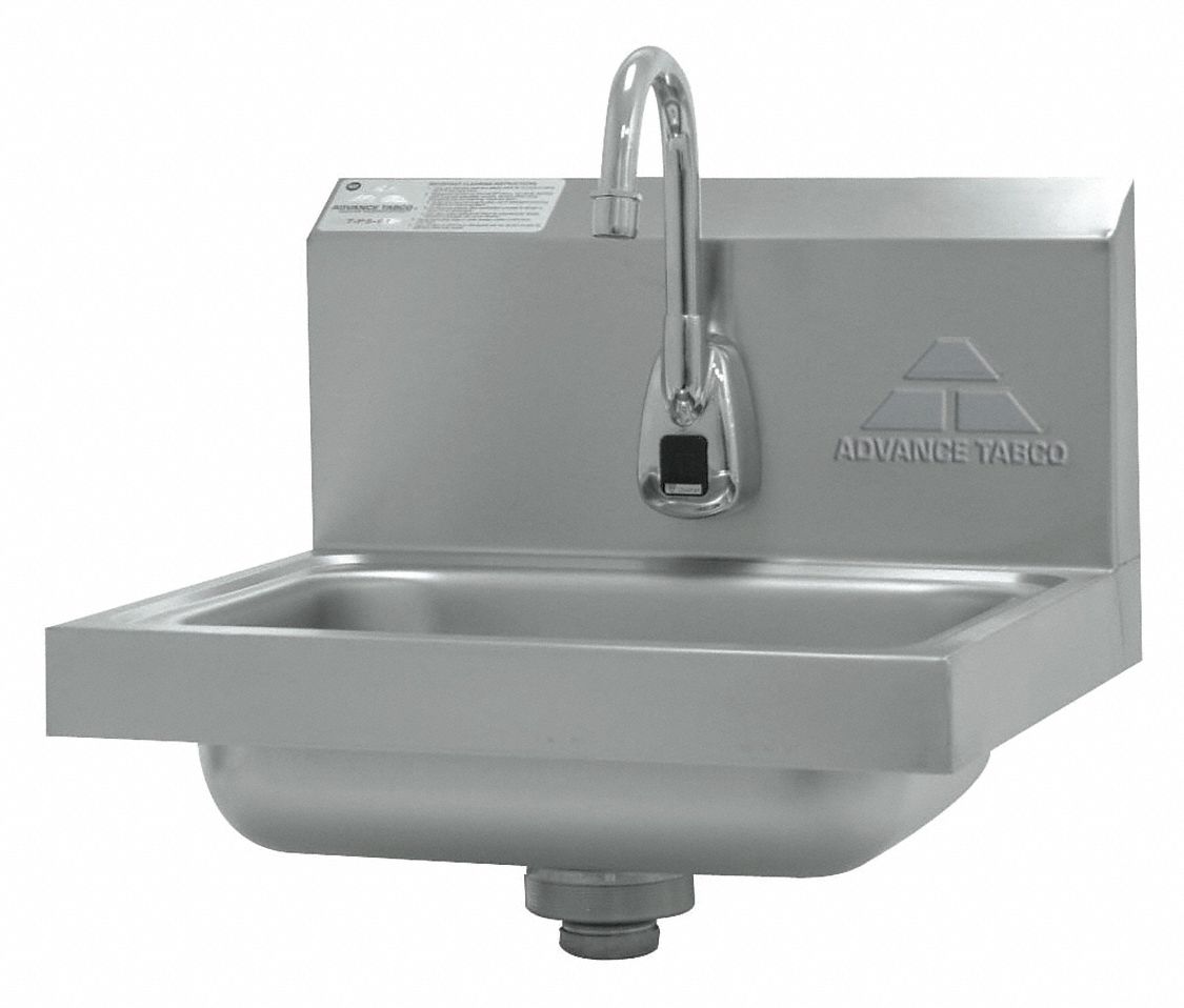 Hands-Free Hand Wash Sink 14x10x5 