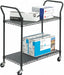 Wire Utility Cart with 2 Shelves Rated