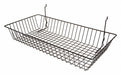 Grid Shallow Basket 24 x 12 Black PK6