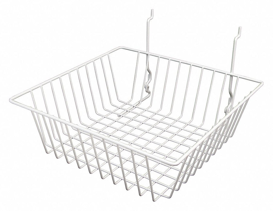Grid Small Basket 12 x 12 White PK6