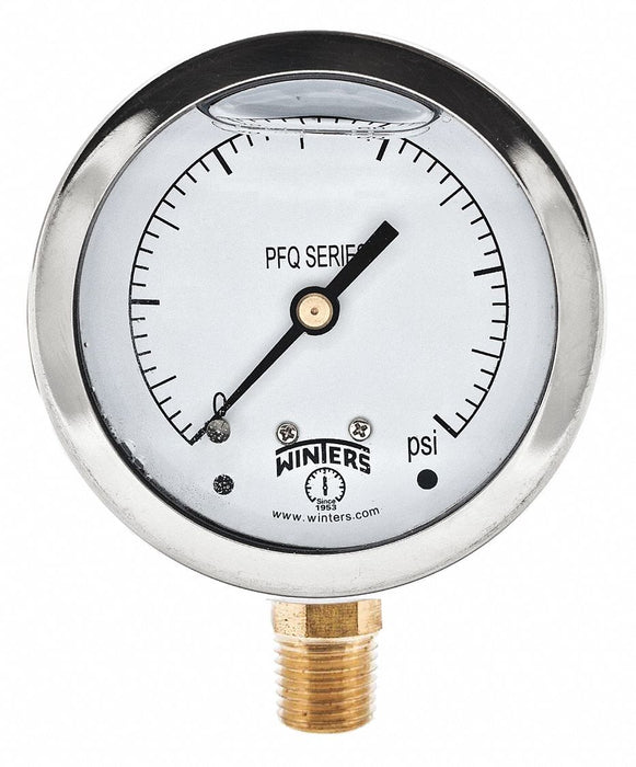 Qual Ss/Br Gauge 2.5 1/4Lm 5000Psi
