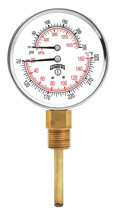 Tridicator 3 0/250 psi/Kpa 70/320 F/C Lm