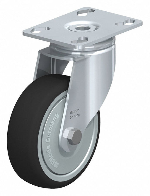 Plate Caster Swivel Polyurethane 5 3/8 H