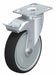 Plate Caster Swivel Polyurethane 6 5/8 H