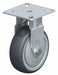 Plate Caster Rigid Rubber 3 15/16 H