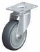 Plate Caster Swivel Rubber 5 3/8 H