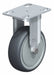 Plate Caster Rigid Rubber 5 3/8 H