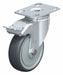 Plate Caster Swivel Rubber 5 3/8 H