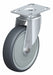Plate Caster Swivel Rubber 6 5/8 H