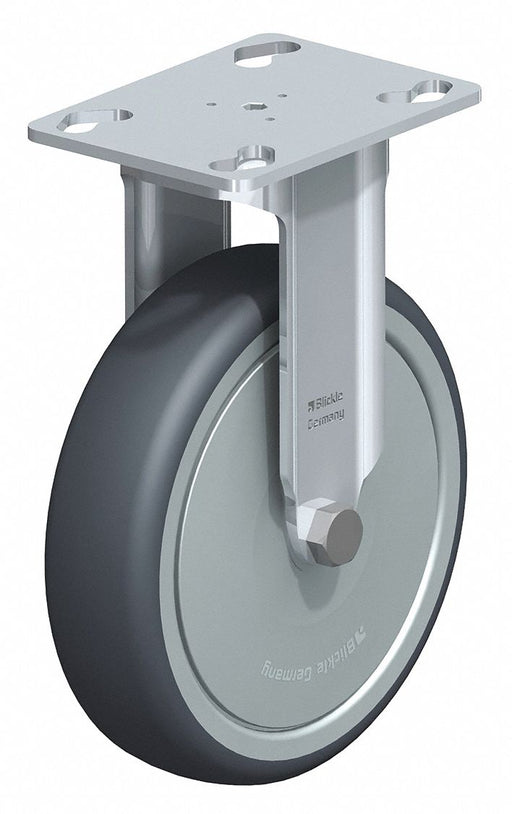 Plate Caster Rigid Rubber 6 5/8 H