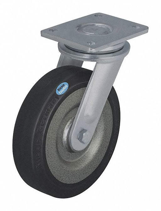 Plate Caster Swivel Rubber 11 5/8 H