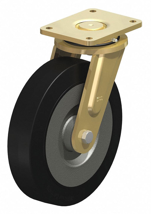 Plate Caster Swivel Rubber 14 H