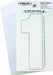NumberLabel Vinyl 3inH 1-1/4inW PK10
