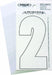 NumberLabel Vinyl 3inH 1-1/4inW PK10