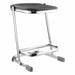 Square Stool Sled-Base Legs Chrome 22 H