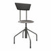 RndStool Tube Leg Steel Base Pwtr 36 H