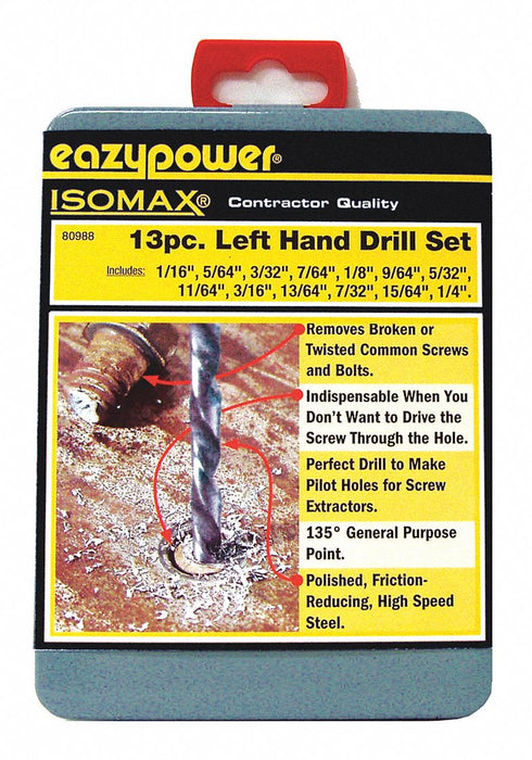 Left Hand Drill Set 1/16-1/4 13 pcs.