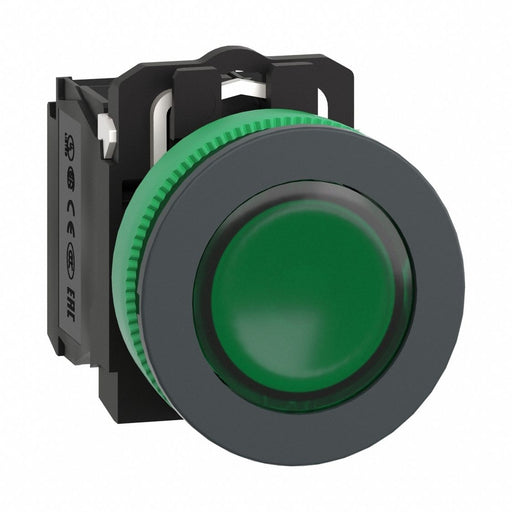 IllumPushButton FullVolt Green 1NO/1NC