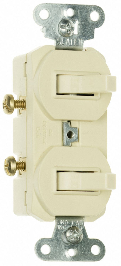 Combo Ivory 15 A Side Single Pole
