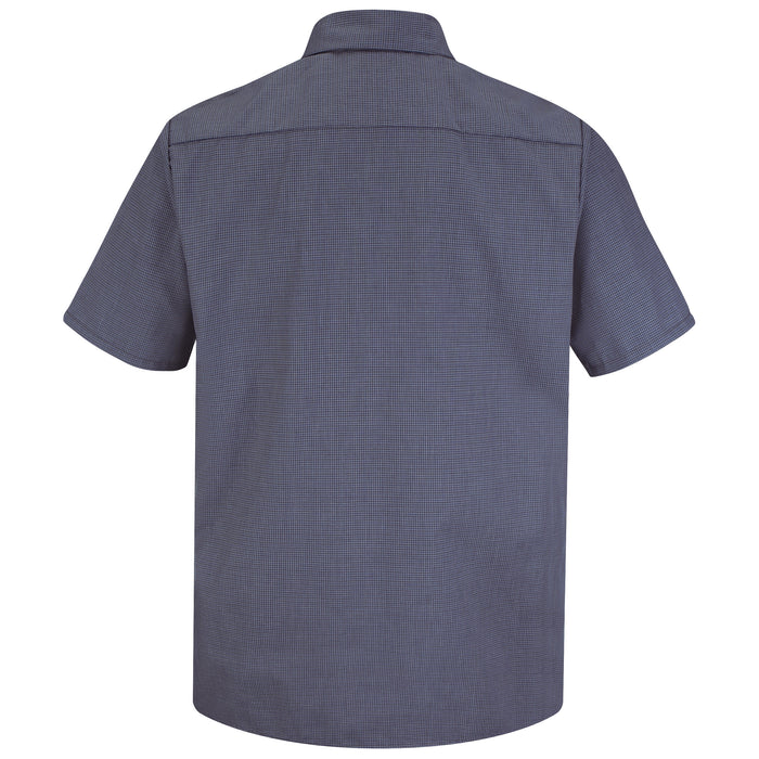 Men's Short Sleeve Striped Work Shirt