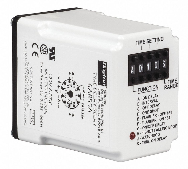 H7785 MultiFunTimeDelayRelay 120VAC 11Pins