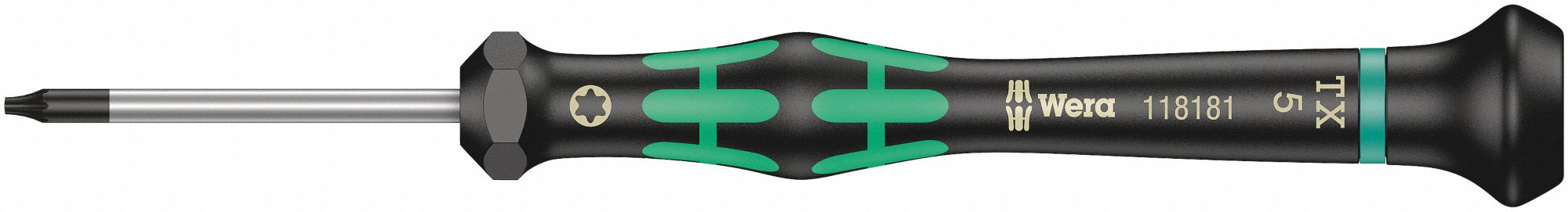 Screwdriver Torx T5 Black Green Round