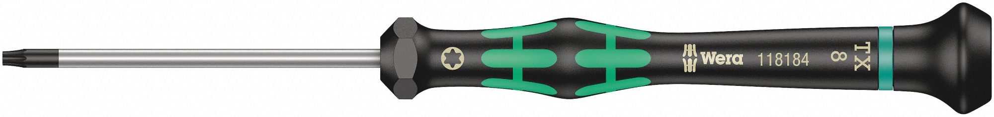 Screwdriver Torx T8 Black Green Round